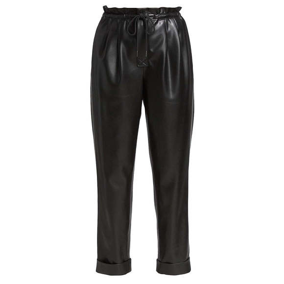 Alice and Olivia Liliana Faux Leather Paperbag Pants - Picture 3 of 3
